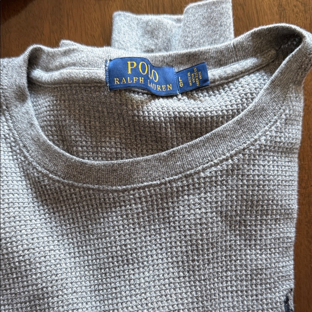 Polo by Ralph Lauren Classic Gray Crewneck Sweater